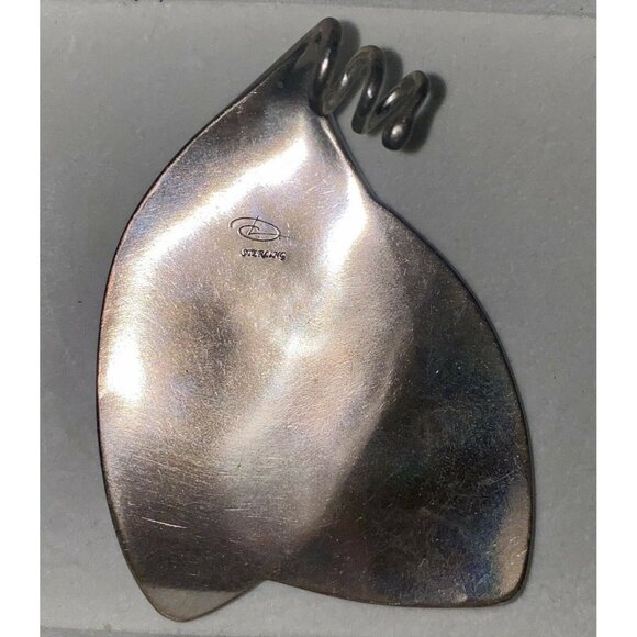 Courtney Denise Lipson Handmade Sterling Silver 925 Double Wing Pendant With Mic - Picture 2 of 2